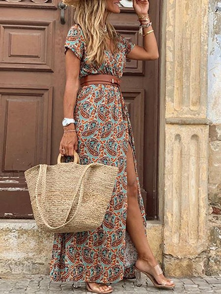 Robe Cocktail Vintage Femme DRESSTELLS - Col Rond, Dos Lacé, Taille Empire, Longueur Genou (98% Coton, 2% élasthanne)