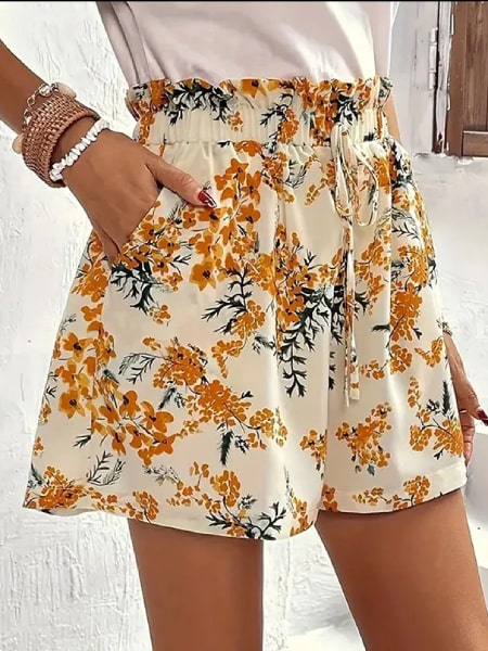 Short Fluide Fleuri Femme Princesse Fleurie1