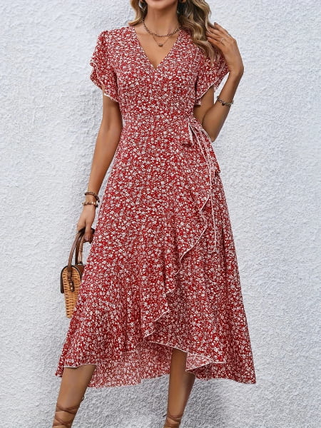 Blog mode robe pois portefeuille rouge - Le Petit Monde de Julie Blog mode robe pois portefeuille rouge - Le Petit Monde de Julie