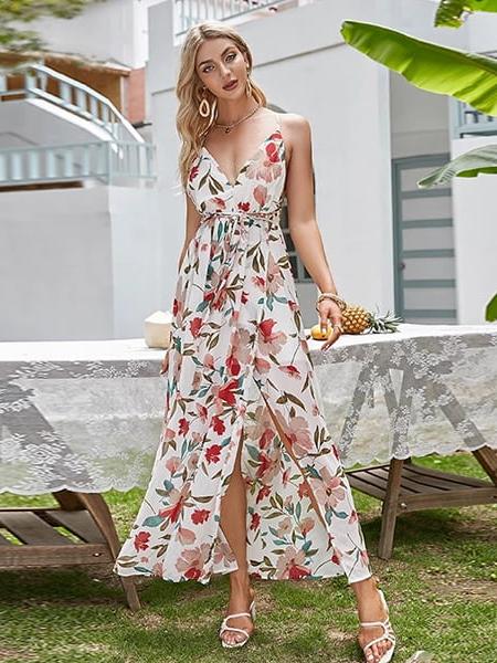 Robe Longue Mousseline Fleurie Princesse Fleurie