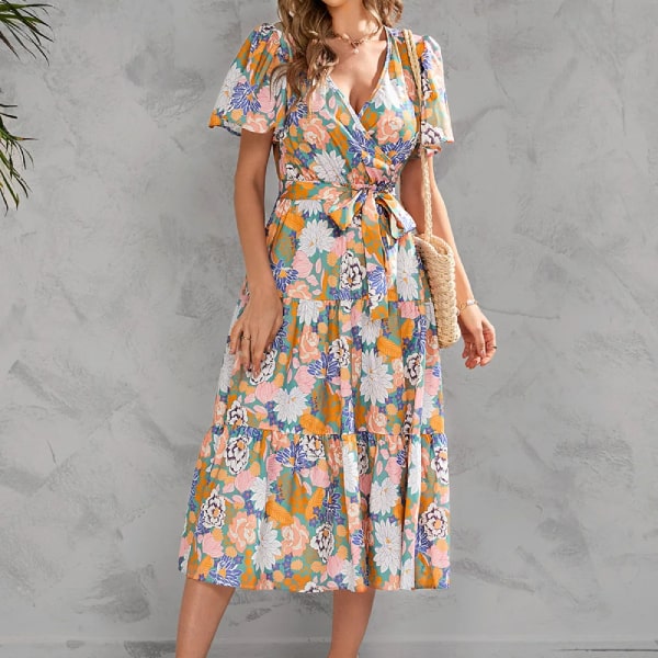 Robe a best sale fleur midi