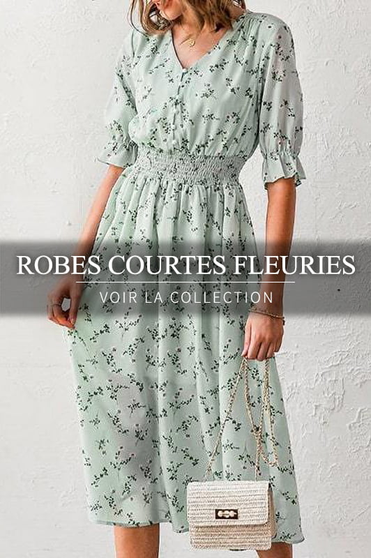 Robe Courte Fleurie