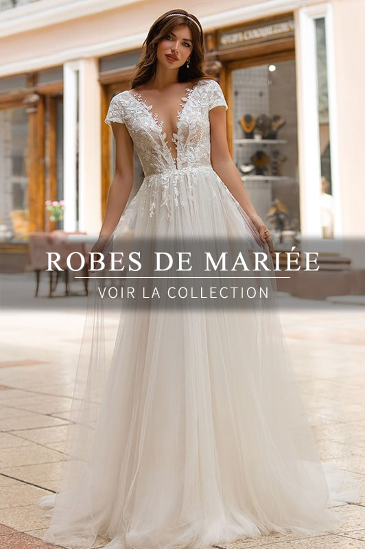 Robe de Mariée Fleurie