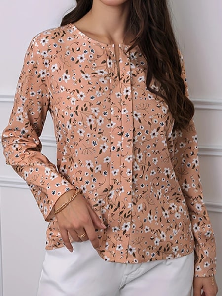 blouse chemisier fleurie