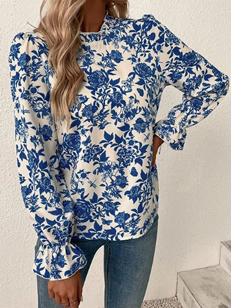 blouse imprimé fleuri femme