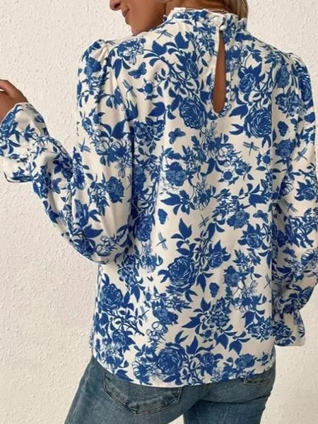 blouse imprimée fleurs