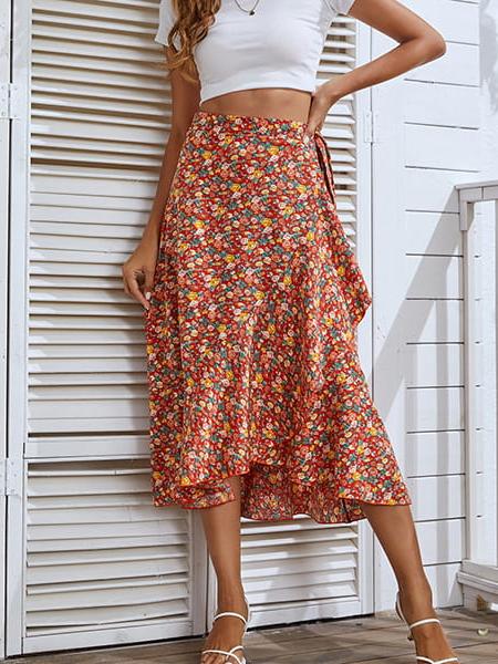 Jupe Longue Fleurie Pour Femmes | Kata Paris - KATA PARIS Jupe Longue Fleurie Pour Femmes | Kata Paris - KATA PARIS