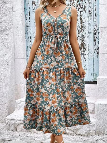 Robe bohème fleurie