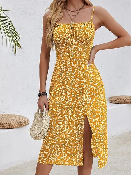 Robe longue fleurie été