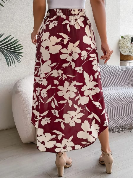 jupe mousseline florale