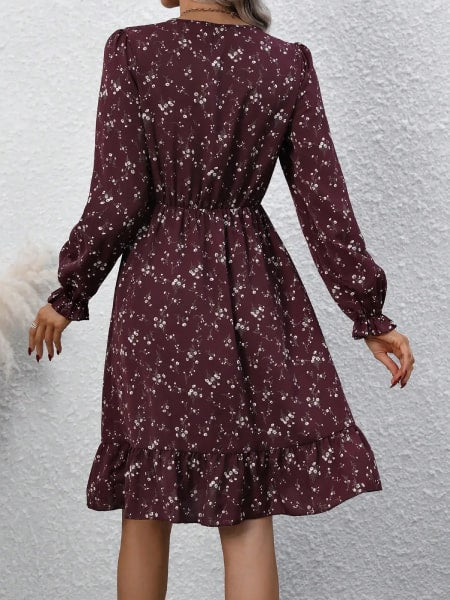 robe courte fleurie chic