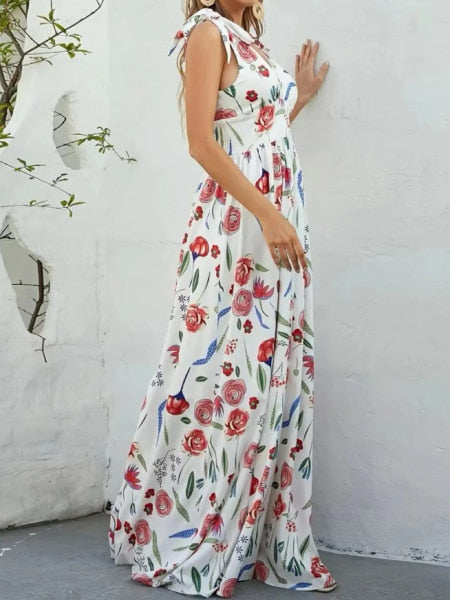 robe fleurie dos ouvert