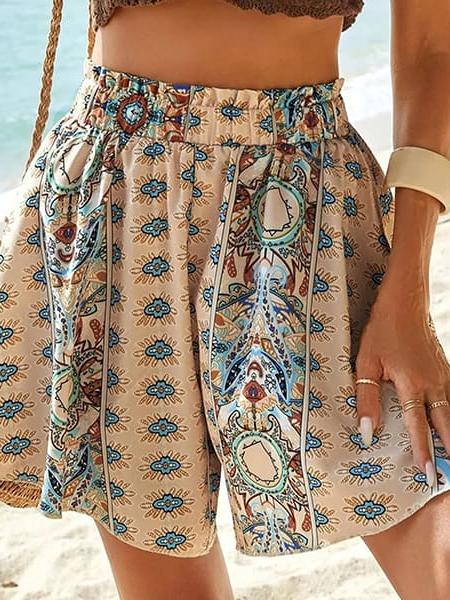 short fleuri bohème