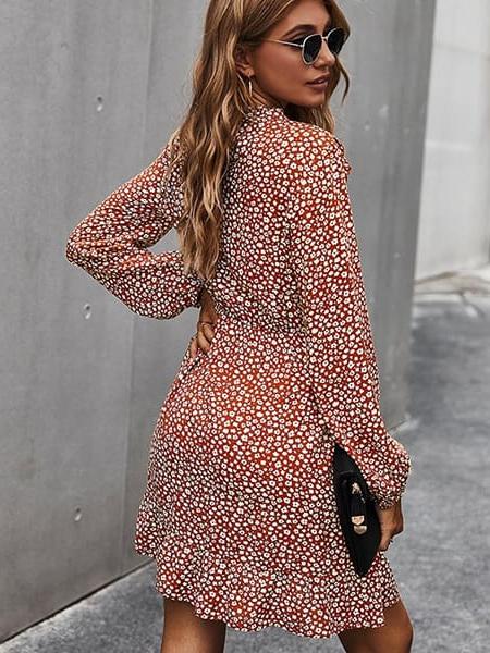 Robe Courte Fleurie Hiver Princesse Fleurie - Main Image