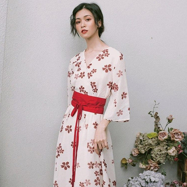 Robe Fleurie Coréenne