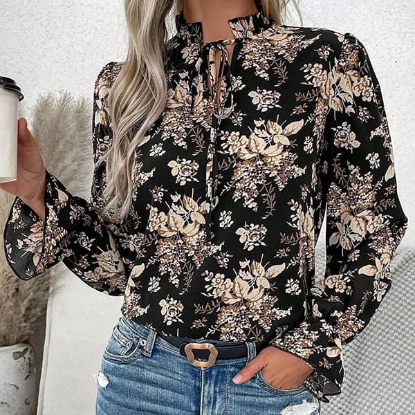 blouse bohème fleurie