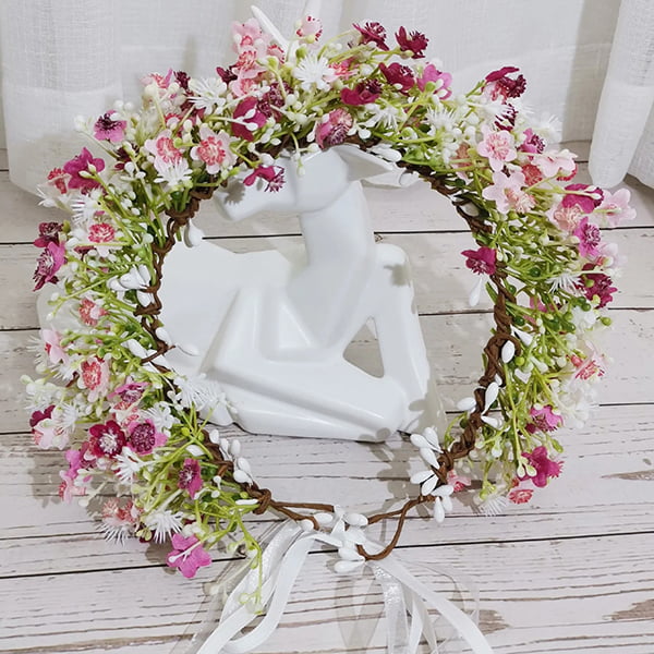 couronne de fleurs hippie