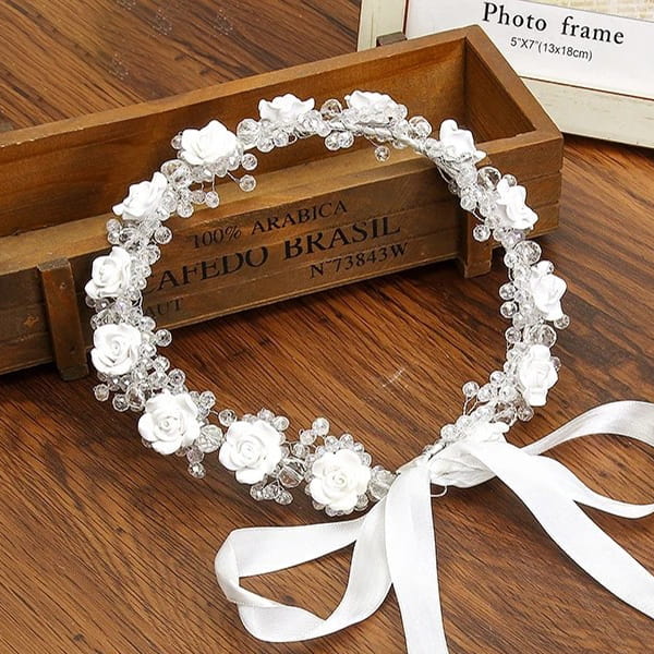 Couronne de fleurs mariée