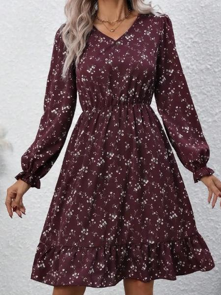 robe courte fleurie chic