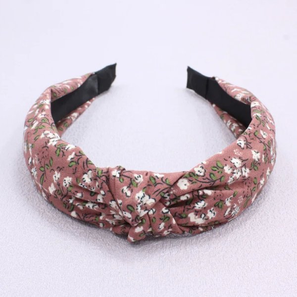 Serre-tête fleur rose