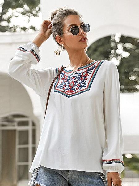 Tunique Bohème Broderie Florale