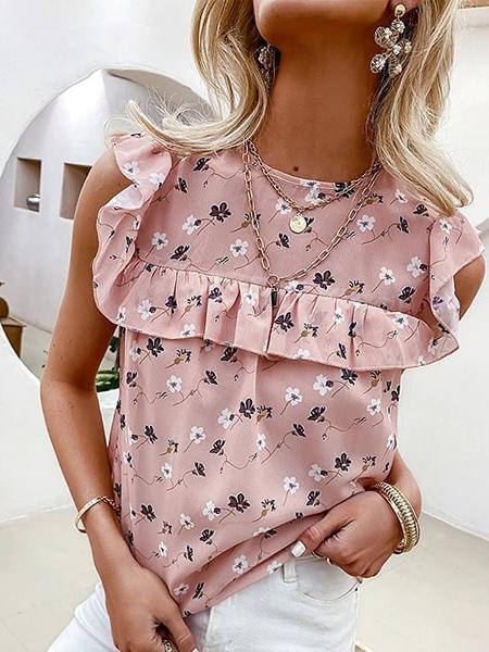 blouse pastel fleurie