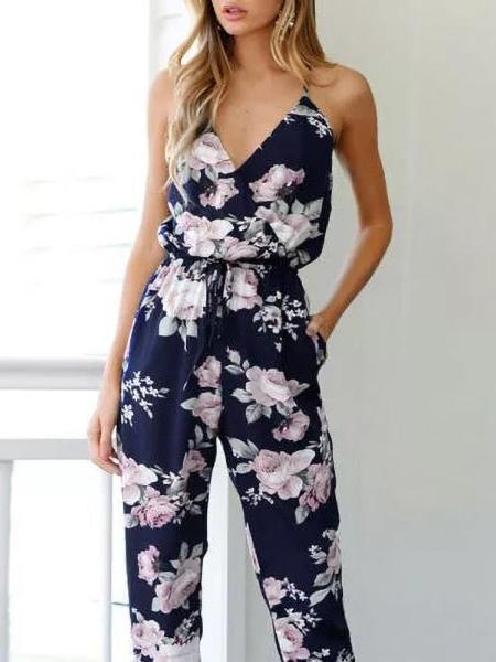 combinaison imprime fleuri