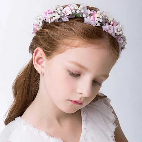 couronne de fleurs enfant