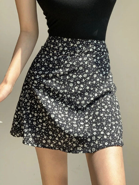 jupe fleurie courte femme