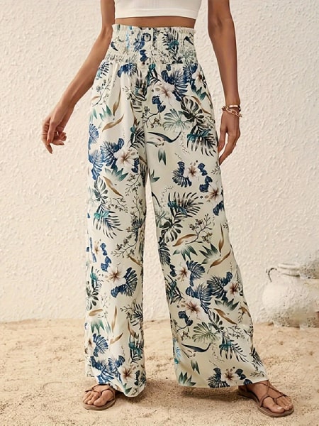 Pantalons fluide à imprimé fleuri (x12) - Grossiste en ligne Pantalons fluide à imprimé fleuri (x12) - Grossiste en ligne