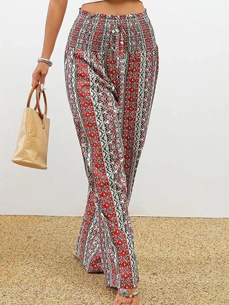 pantalon fluide fleuri