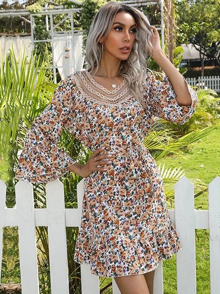 robe boho florale