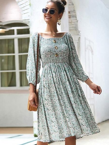 robe motifs fleuris à bustier