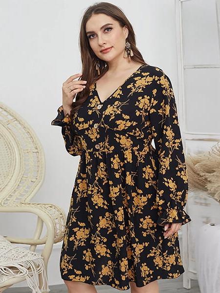 robe à fleurs grande taille style bohème