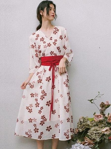 robe fleurie coréenne