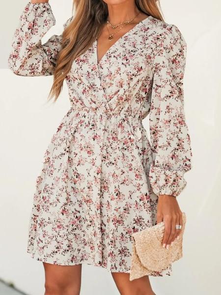robe courte fleurie bohème chic