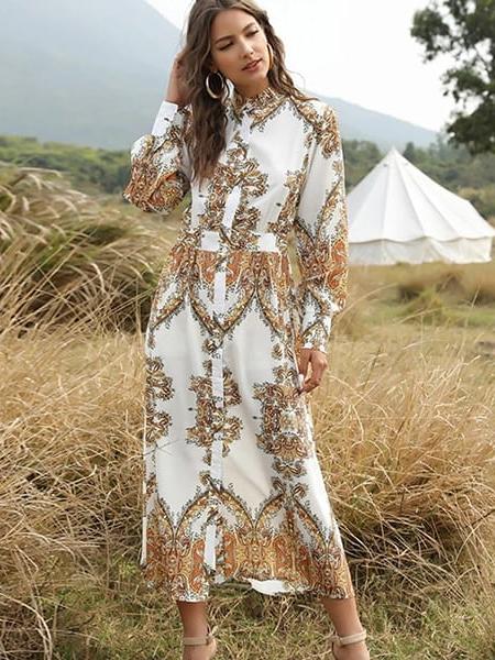 robe fleurie style oriental