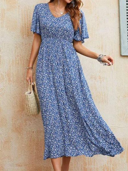 robe longue fleurie liberty