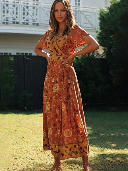 robe  style vintage longue fleurie