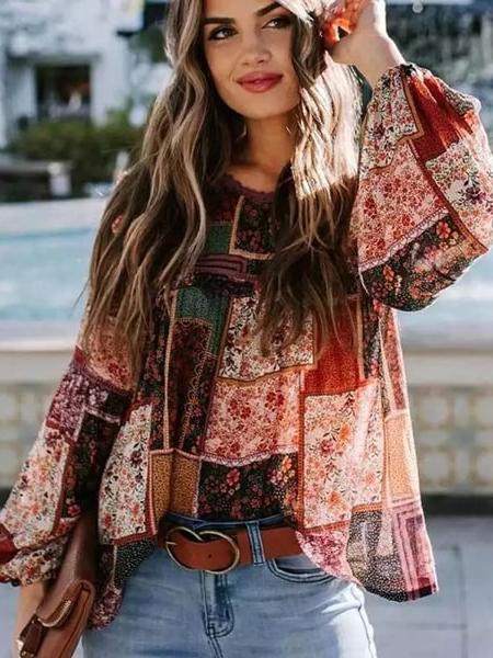 tunique grande taille fleurie